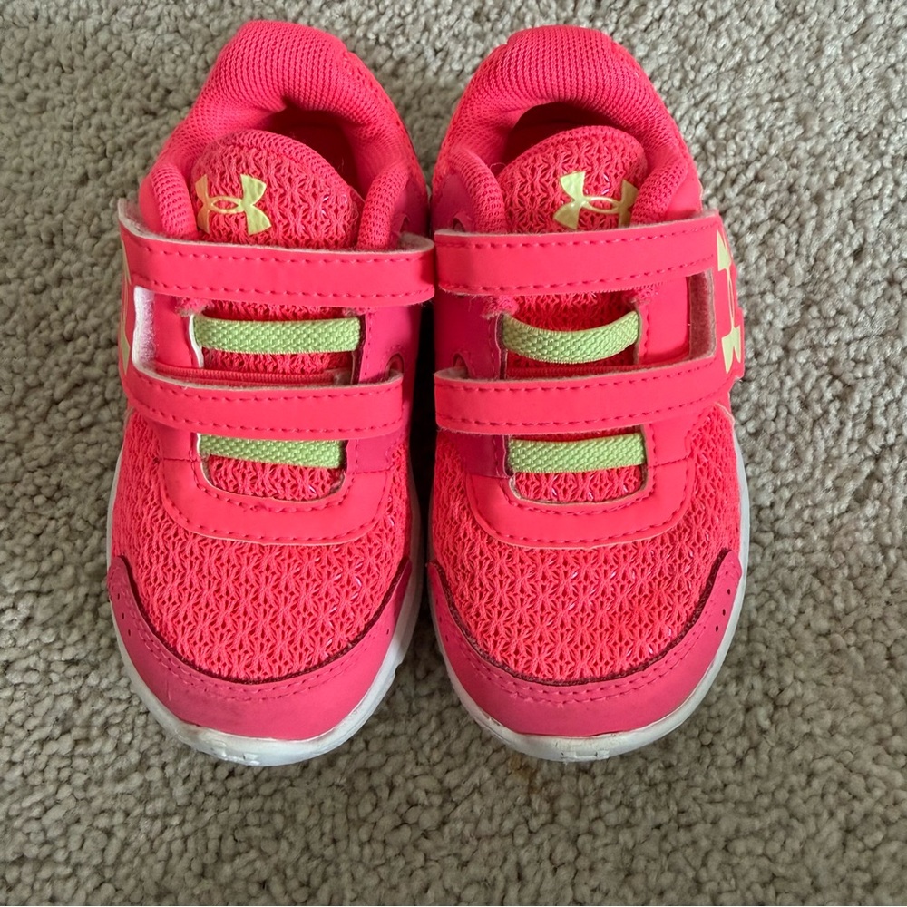 Under Armour Kids Neon Pink Sneakers